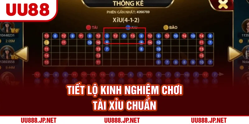 Tiết lộ kinh nghiệm chơi tài xỉu chuẩn
